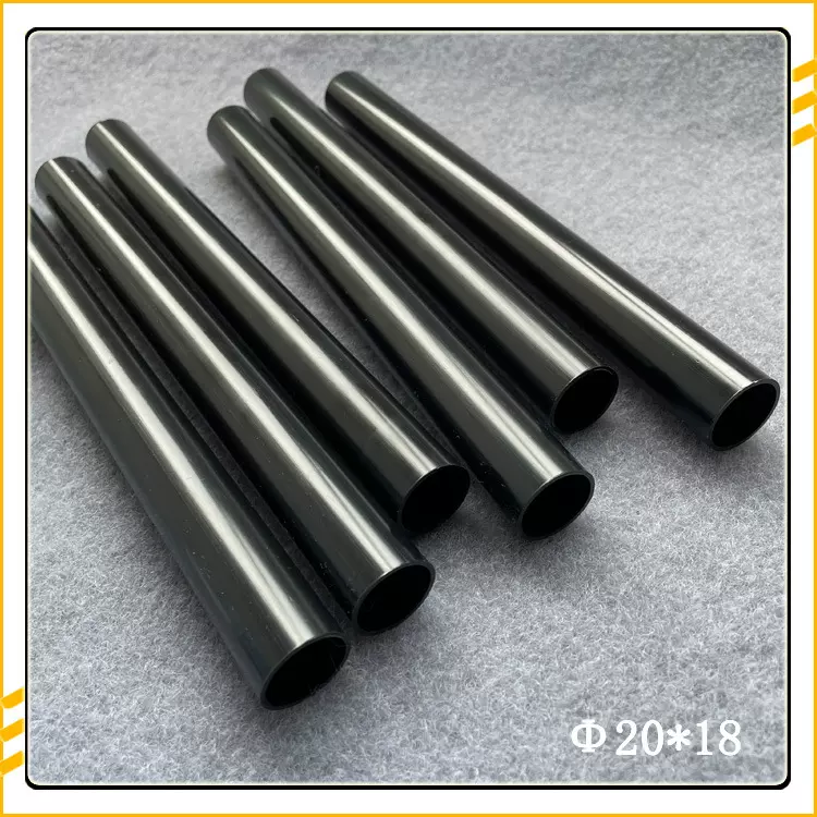 ABS黑色塑料硬管直径20mm电子五金玩具机械配件管PVC给水管PC线管