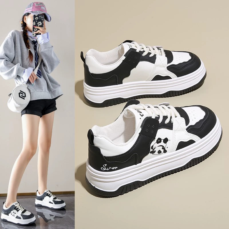 Низкие круглые туфли с круглой головкой женские 2024 весна и лето новый цвет цвет милые студенческие туфли повседневные спортивные женские маленькие белые туфли