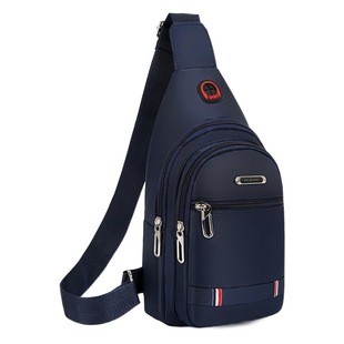 New Chest Bag Men's Bag Shoulder Crossbody Bag Casual Crossbody Bag Oxford Cloth Chest Crossbody Bag Trendy Small Men's Bag