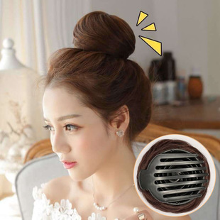 Grab clip straight hair bag pull rope straight hair bag ball head headdress flower bud hair accessories hair hair hair natural fluffy hair bag