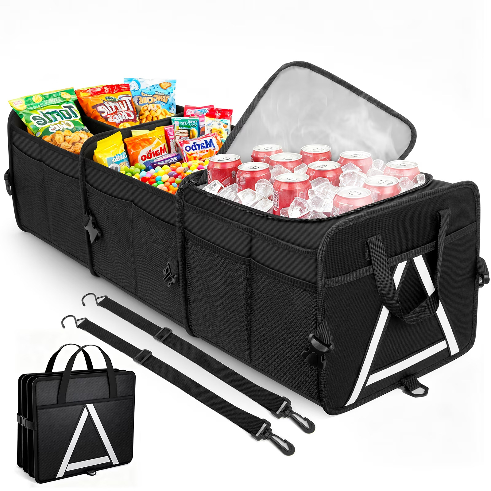 접이식 차량 트렁크 보관함, 단열 아이스백 정리함