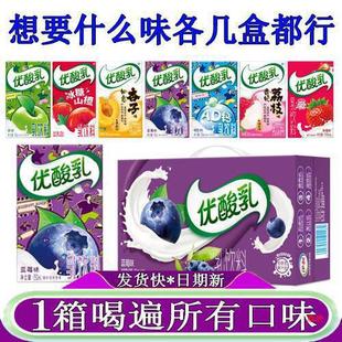 Yooz Yogurt Blueberry Flavor 24 Boxes Whole Box Luxury Lychee Strawberry Ruyi Apricot Rock Sugar Hawthorn Ad Calcium Original Flavor Wholesale