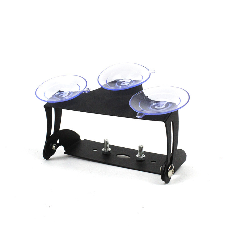 soporte de ventosa de lámpara de barra de automóvil estante de montaje de lámpara de estampa alargada para soporte de lámpara de advertencia para parabrisas delantero y trasero