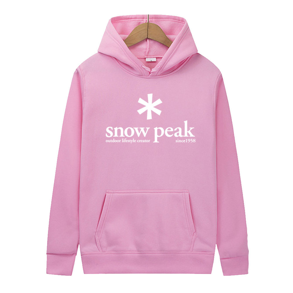 Snowflake pattern "snowpeak" carta print drawstring hooded