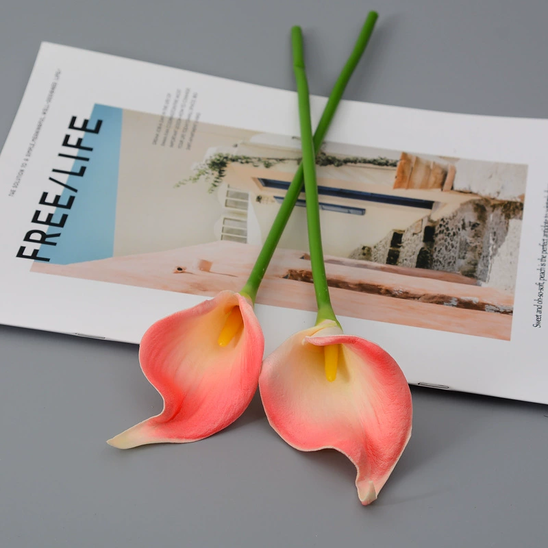 Realistic polyurethane small calla lilies, home decor, wholesale