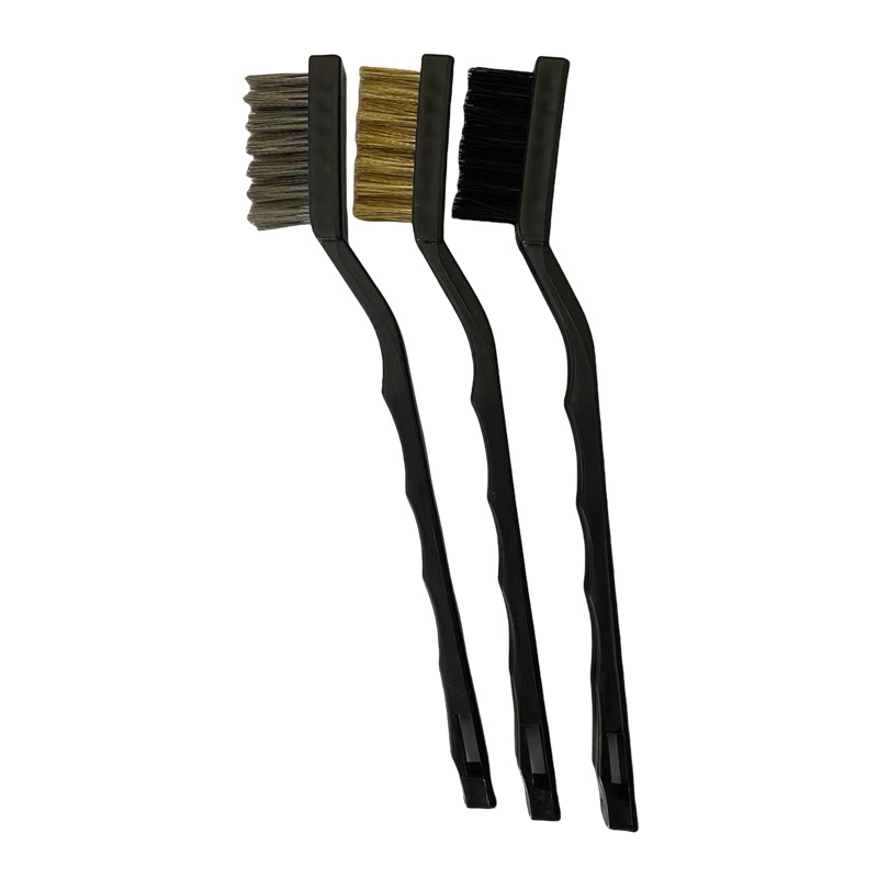 Cepillo de dientes industrial Limpieza y eliminación de óxido Mini cepillo de dientes Cepillo de estufa Cepillo de acero pequeño Cepillo de nailon de alambre de cobre Cepillo Wenwan