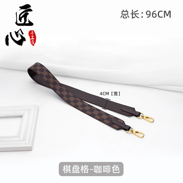 Checkerboard-brown 96CM-light gold buckle