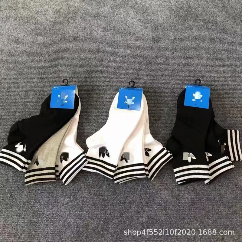 Clover Adidas Socks Running Sports Long Tube Couple Towel Bottom Sweat-Absorbent Three Stripes All Year Round Mid Tube Socks