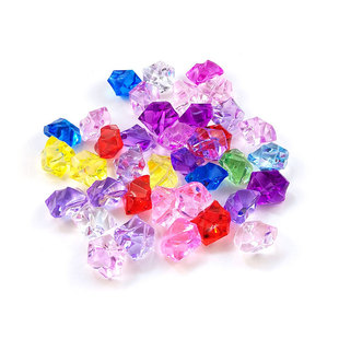 Decorative simulated ice cubes diy small crushed ice cubes transparent ice particles acrylic crystal stone photography props window fish tank