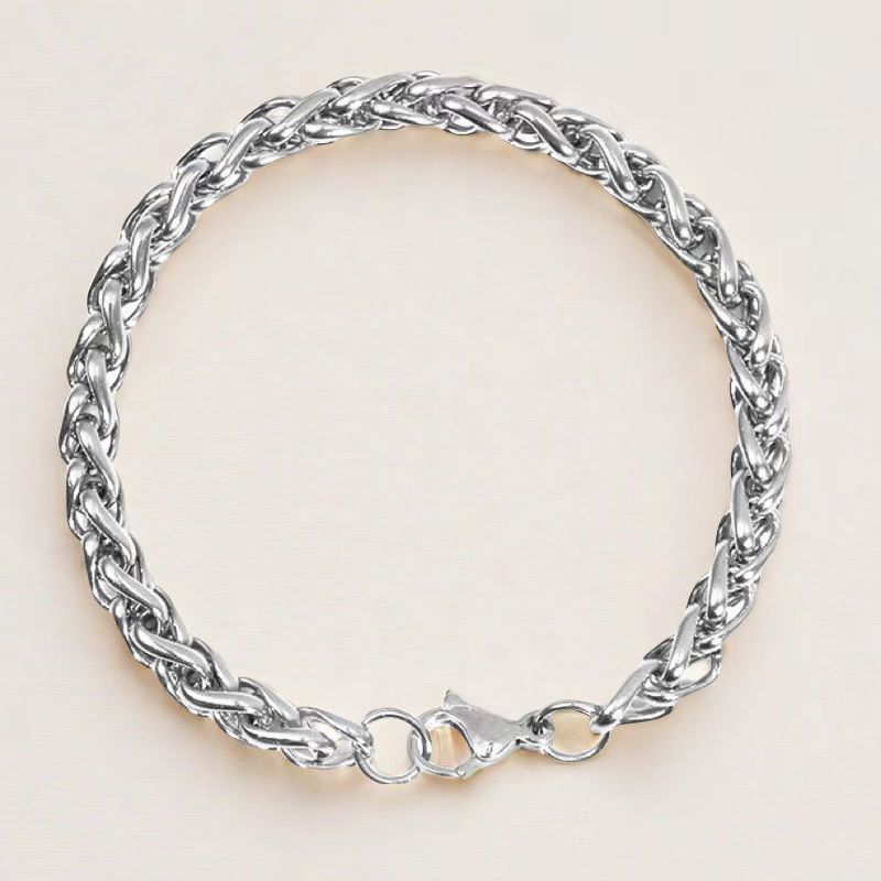 Stainless steel bracelet female European and American niche men's titanium steel bracelet boys trendy Korean simple personalized bracelet dly