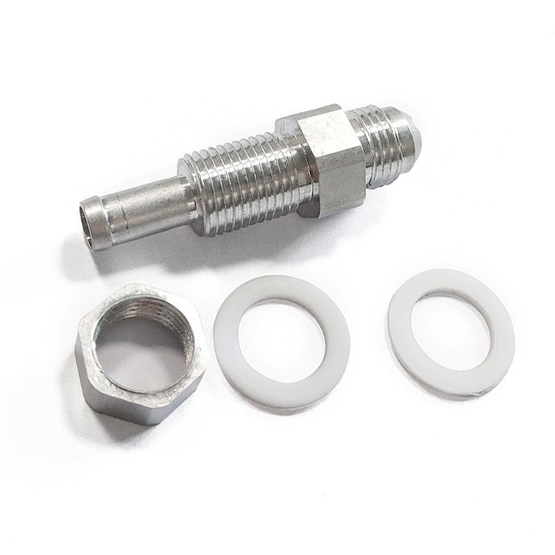 Venta caliente del fabricante para el tanque de combustible aplicable y la tubería de combustible de la celda de combustible AN8-3/8 conector de púa de la manguera de combustible