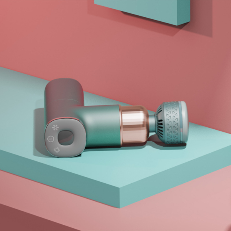 Pistola de Fascia de masaje y Fitness compresa fría y caliente pistola de membrana cervical mini masajeador de relajación muscular compresa fría y caliente pistola de membrana muscular de bolsillo