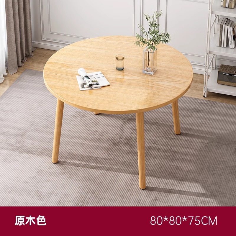 Mesa redonda nórdica mesa redonda mesa de comedor mesa de negociación para el hogar mesa de té con balcón mesa de conferencias comercial mesa de café con té con leche