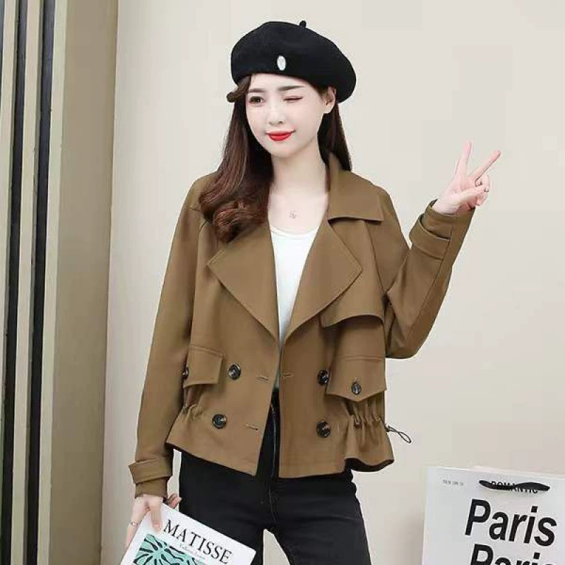 Короткая осенняя куртка Trench, корейский стиль
