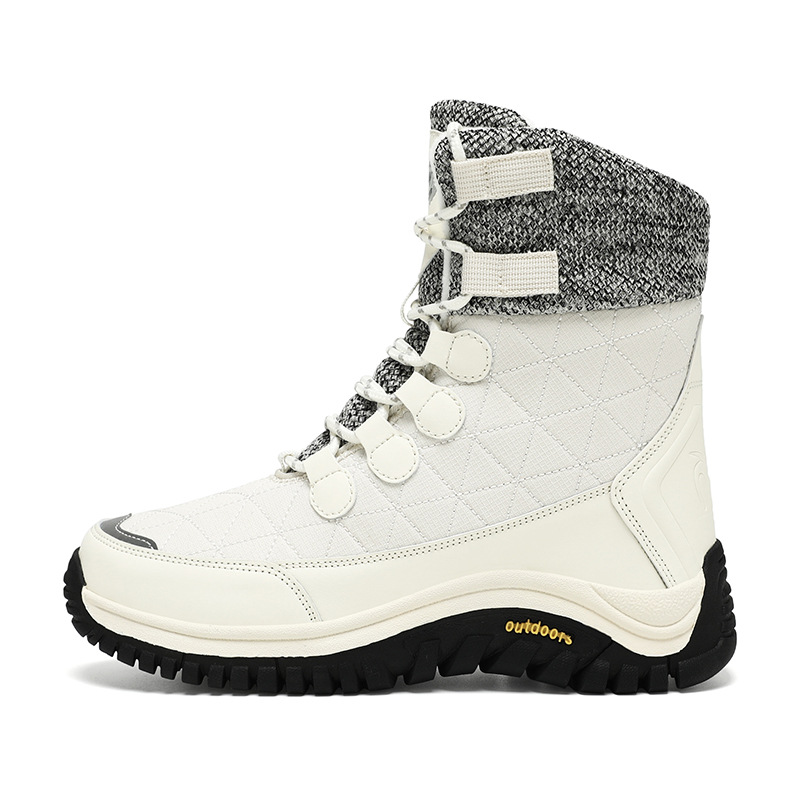 Explosiones transfronterizas de invierno calentamiento nuevo calentamiento al aire libre zapatos de algodón de alta altura zapatos de nieve calentamiento zapatos de montaña para hombres y mujeres