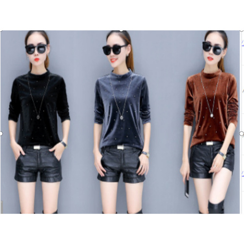 Lace lace irregular stitching backless sexy dress Sexy off-shoulder sweater T-shirt