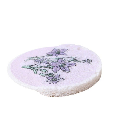 Round flower wood pulp cotton sponge wipe compressed water-absorbent wood paddle sponge pot brush manufacturer kitchen rag dishwashing artifact