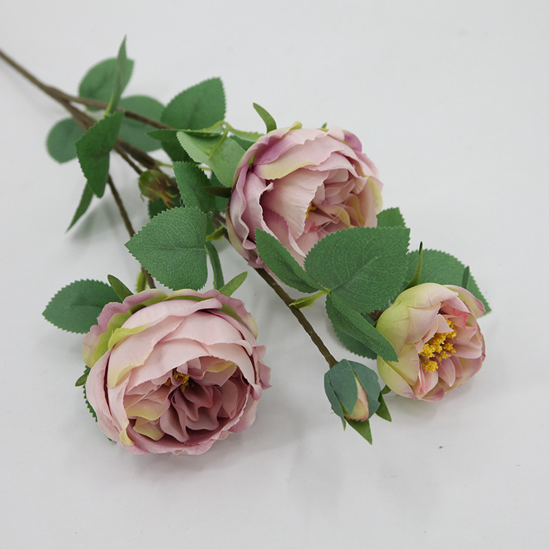 Artificial Austin Rose solo multi-cabeza sentir Rosa boda flor artificial hogar Flor de seda flor falsa al por mayor