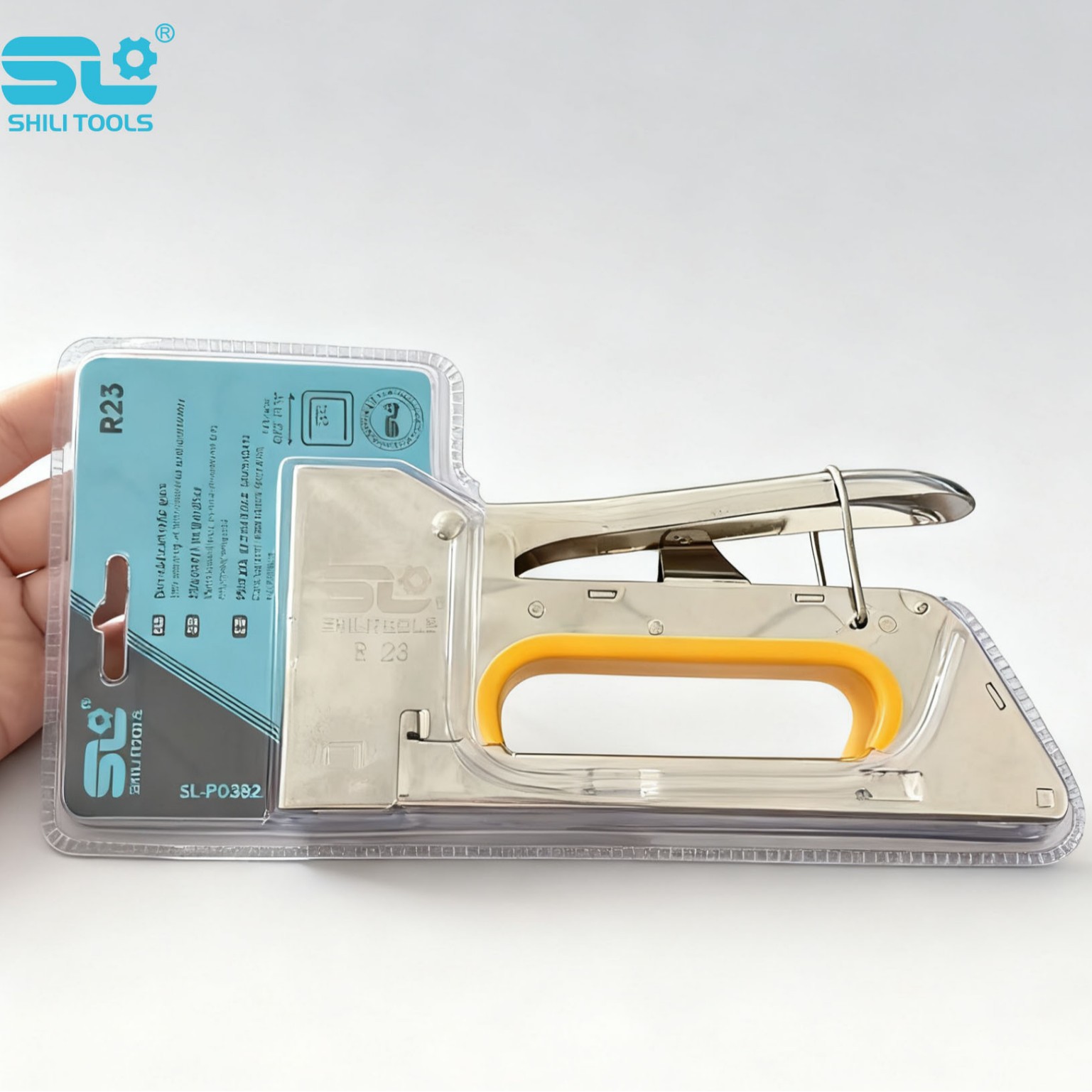 金属大手柄钉枪跨境出口零售批发手动钢塑机射钉枪U型大钢排钉