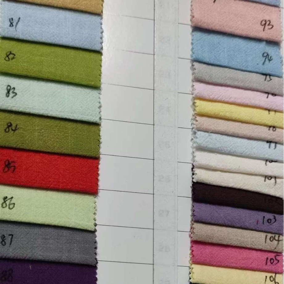 Tela de Algodón Imitación Lino 21S 100% Algodón Impresión Digital para Ropa y Pijamas