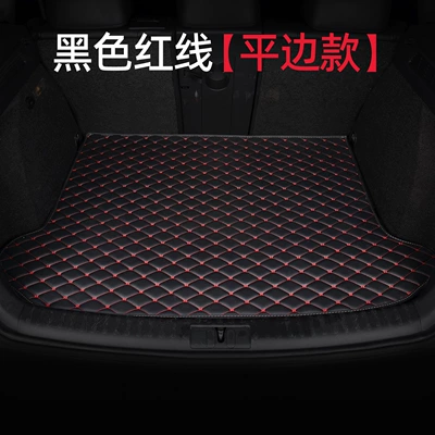 New high-edge waterproof trunk Trunk Mat - flat-edge-style-black-with-red-line-default-item