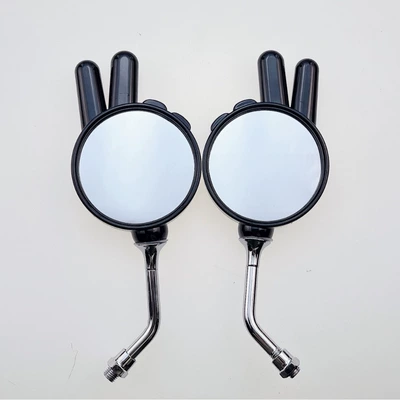 Motorcycle rearview mirror scooters, electric vehicle rearview mirrors - black