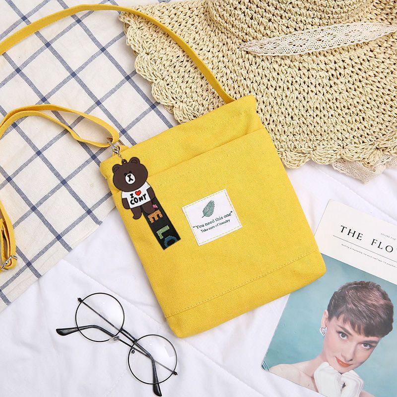 노란 곰 펜던트