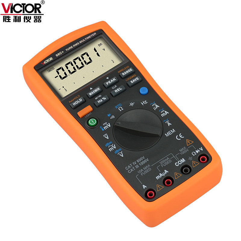 胜利VC98C+智能型数字万用表高精度数字万用表 万能表 自动量程