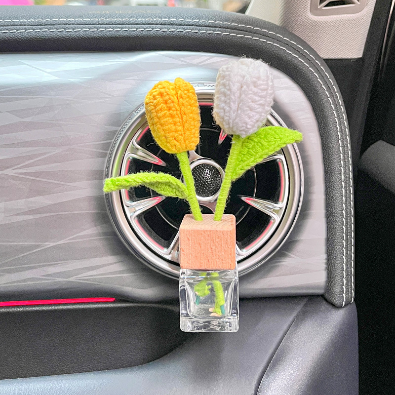 pendant Classification Three-dimensional (3D) Pendant Shape Handmade Creative Woven Sunflower Tulip Aromatherapy Pendant