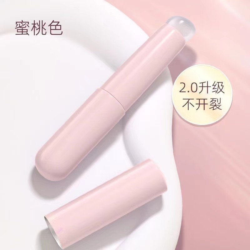 Nueva silicona corrector cepillo dedo vientre-como cepillo de uñas portátil cabeza redonda de silicona labio cepillo lápiz labial cepillo corrector