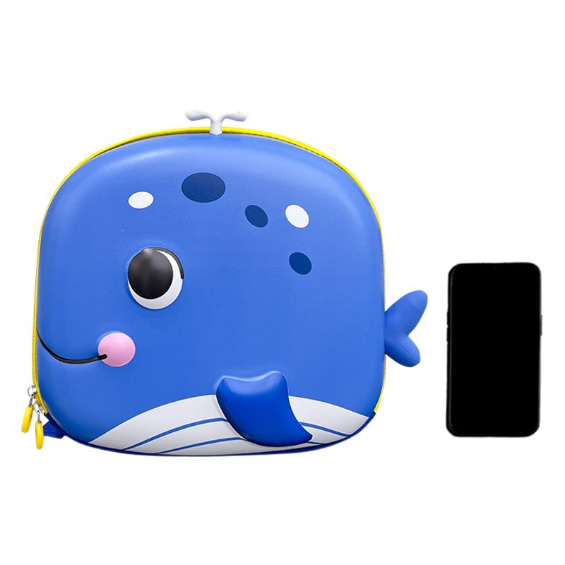 Nuevos niños de dibujos animados cáscara dura kindergarten mochila ballena bebé Eva cáscara de huevo niño niña bebé mochila