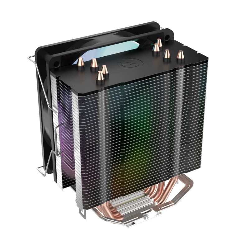 Высокопроизводительный CPU-радиатор с четырьмя медными трубками, цветная подсветка, совместим с мультиплатформенными процессорами, кулер для ЦП, Black Myth Wukong