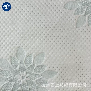 工厂定制舒适透气花朵图案空气层面料席梦思床垫夹棉保护套面料