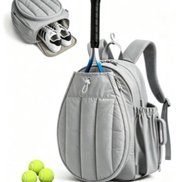Amazon's New Dog-Tooth Tote Bag, Portable Outdoor Tennis Backpack, Casual and Fashionable Pickleball Backpack with Shoe Compartment Amazon's New Dog-Tooth Tote Bag, Portable Outdoor Tennis Backpack, Casual and Fashionable Pickleball Backpack with Shoe Compartment