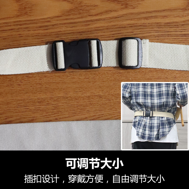 Amazon lienzo delantal medio-longitud cintura corta bolsa electricista carpintería TRABAJO ROPA herramienta delantal medio-longitud fábrica al por mayor