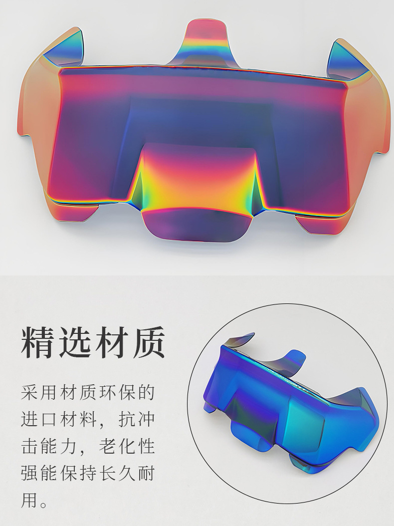 Suitable for Arai Rx7X Vz-Ram Rear Wing Modification, Universal for All Sizes, No-Drill Installation Rear Wing