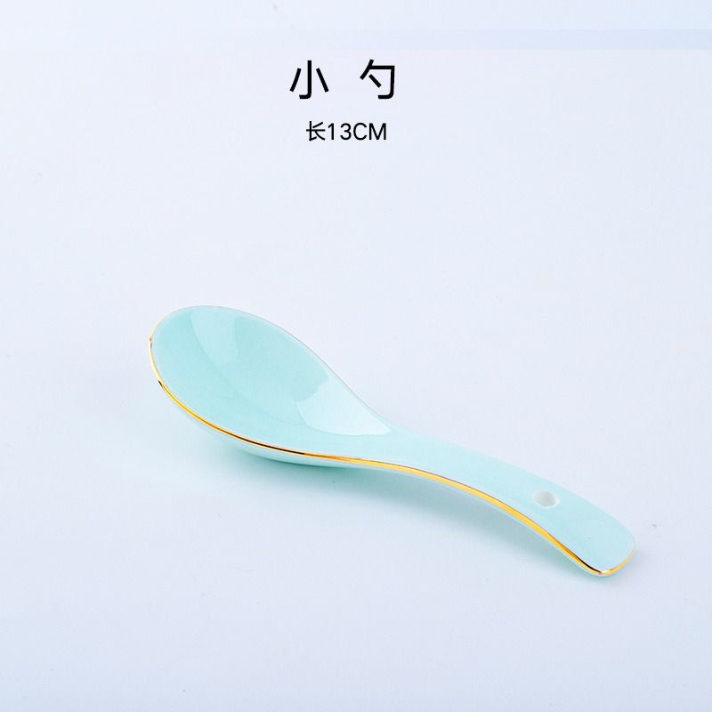 호박 그린 골드 스푼 * 2