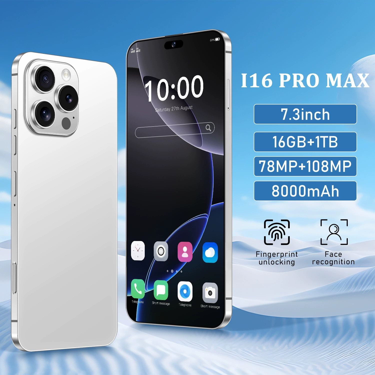 Мобильный телефон Pro, умные часы, Intel Core i16, 3 дюйма, 4G, 16G