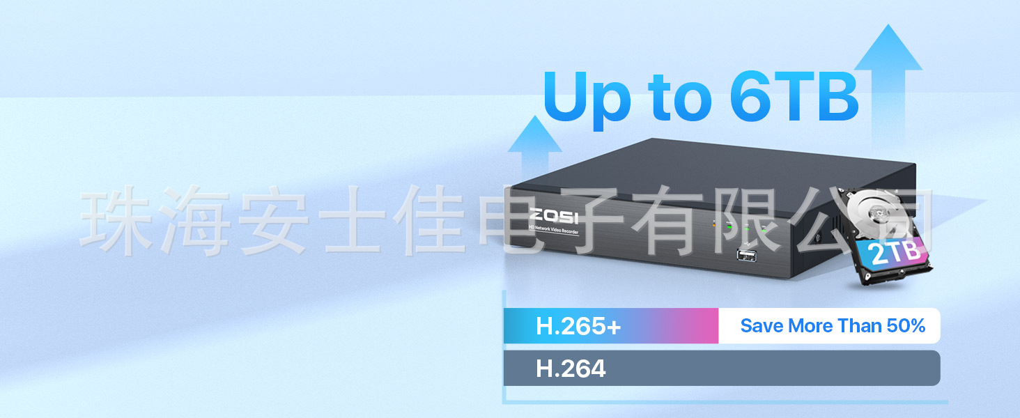 POE录像机监控摄像头5MP室外家用监控器硬盘网络套装高清智能安防