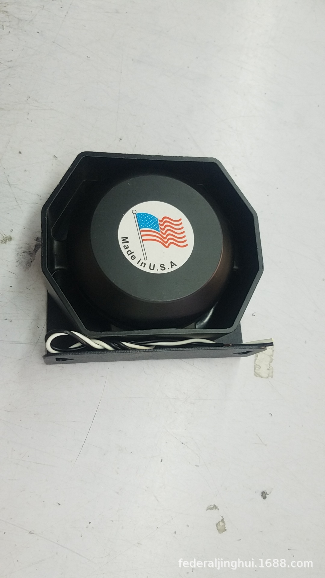Cross-border 12V car alarm speaker 200W high-pitched loudspeaker siren speaker ultra-thin design octagonal speaker