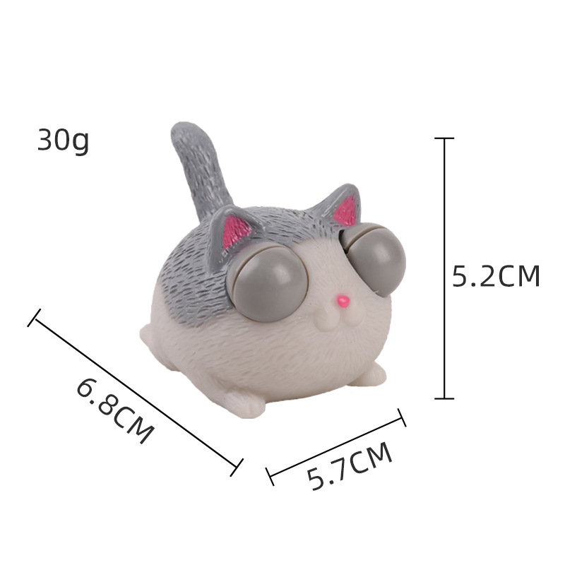 눈을 가늘게 뜨고 화난 고양이 [회색]