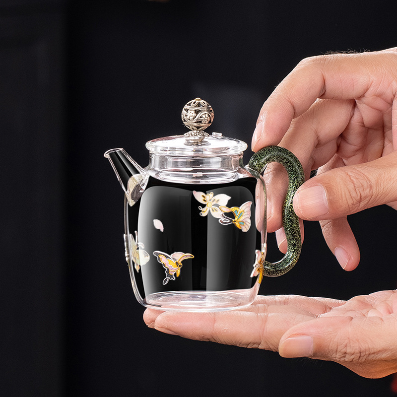 Glass teapot, elite flavored tea, increased thickness