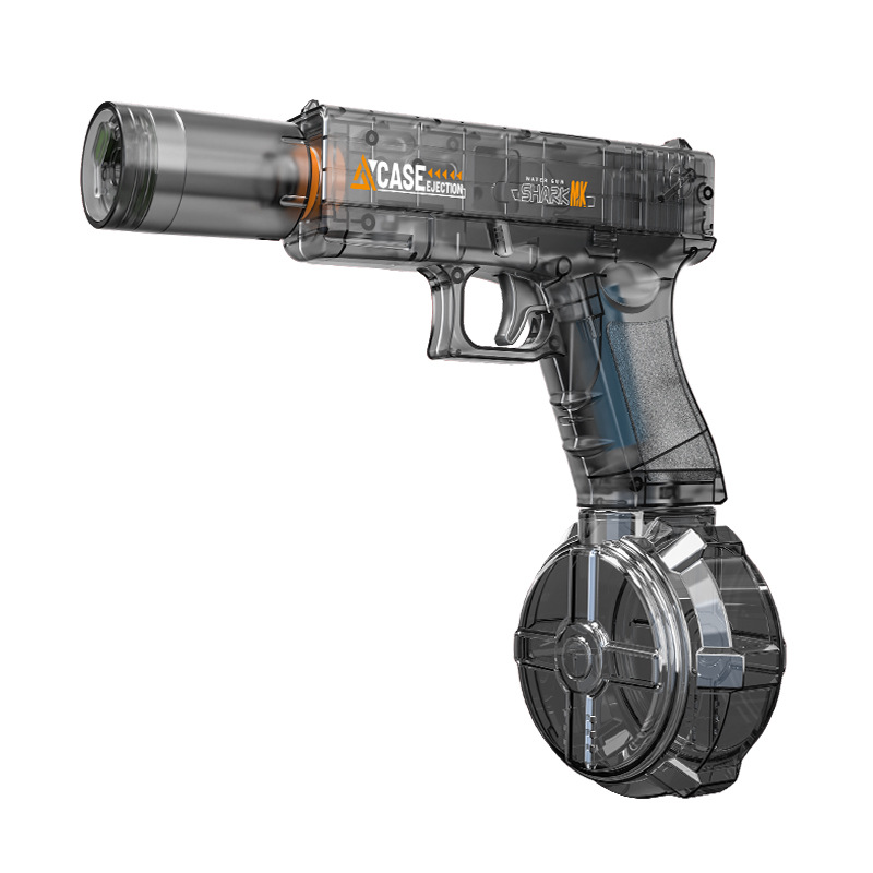 La nueva pistola de agua eléctrica Glock de segunda generación, ráfaga de alta velocidad, chorro de agua, luz intermitente, pistola de agua para niños de verano al por mayor