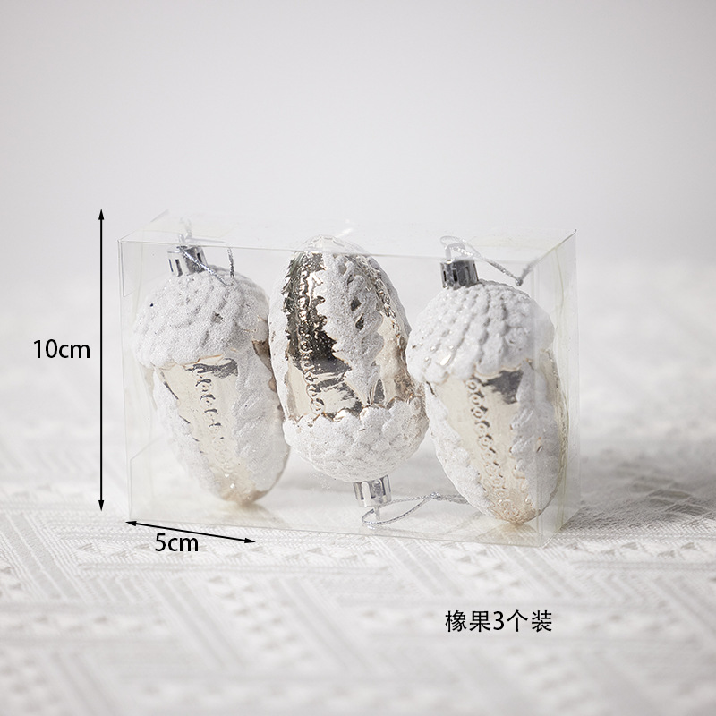 Acorn Champagne Silver 3 piezas