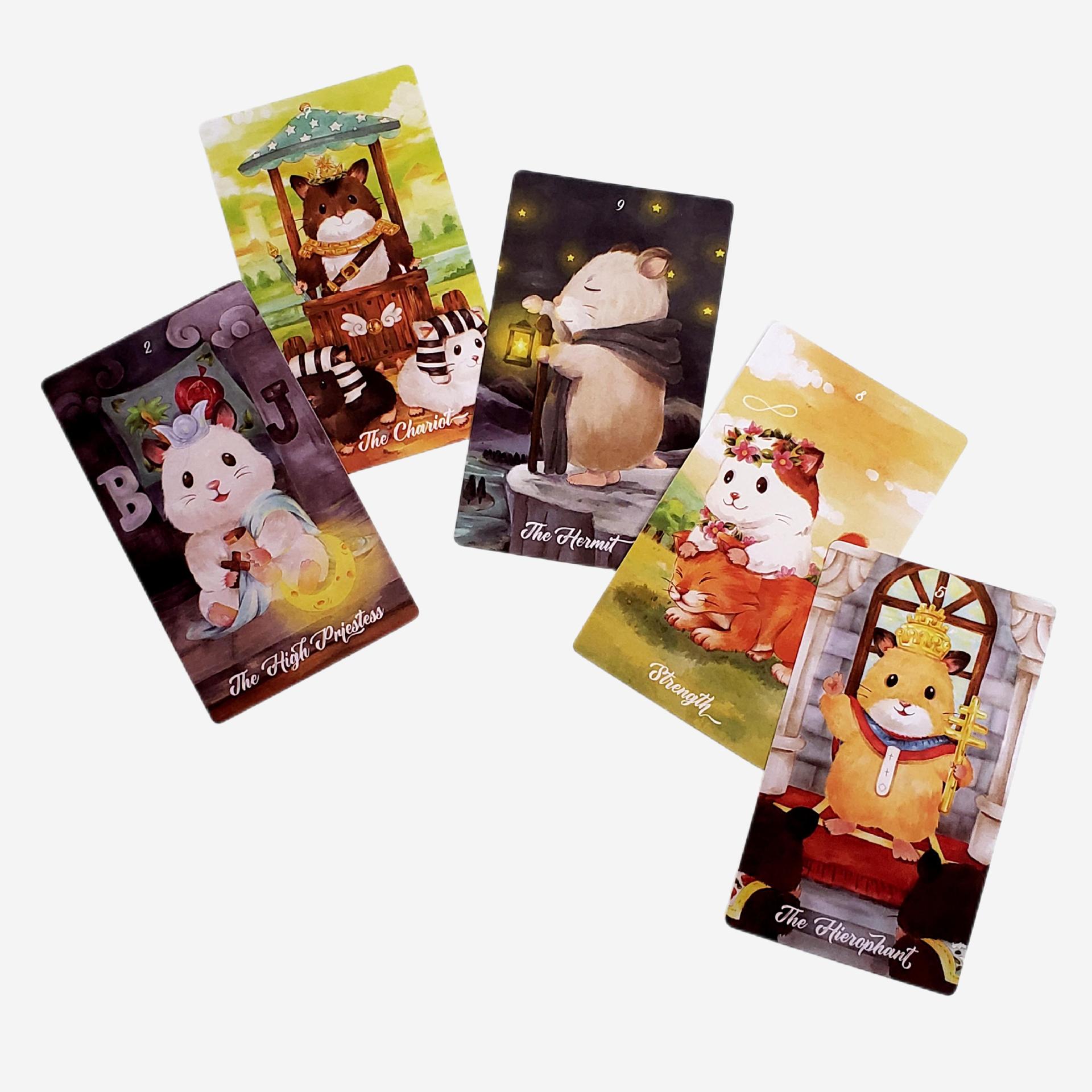 Hamster tarot brädspel för roliga fester och underhållning_voghion.com