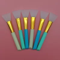 Щетка маски Мягкая головка Силиконовая щетка Красота Грязевая щетка Применение Щетка для лица Маска для спа Силиконовая щетка