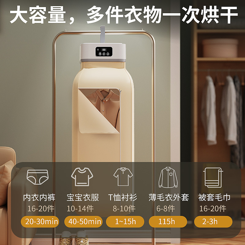家用干衣机智能便捷速干小型衣可折叠收纳婴儿衣服消毒宿舍烘干机|undefined