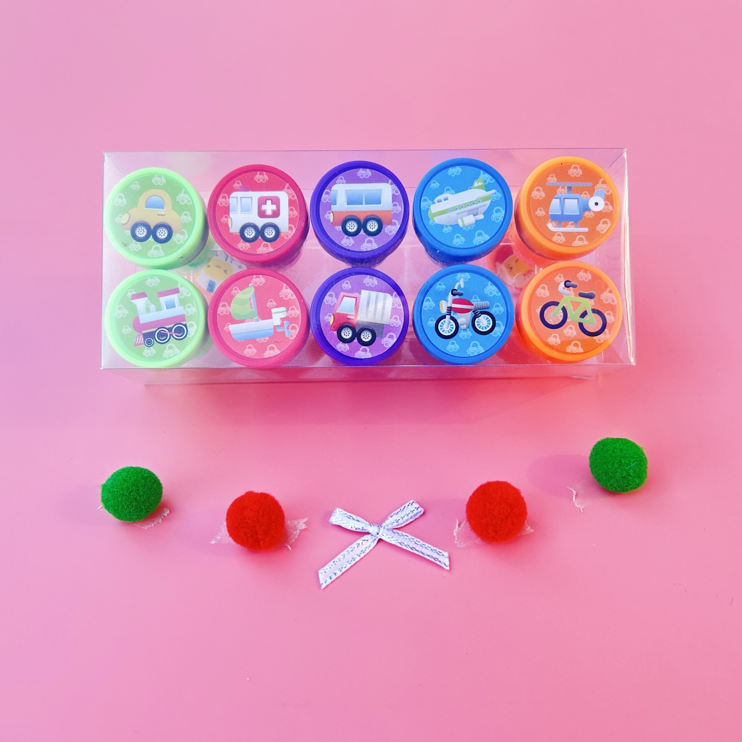 热卖10个儿童印章套装可爱卡通航天系列幼儿园奖励手账创意手帐