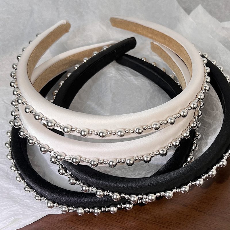 French Style Solid Color Cloth Hair Band 1 Piece3