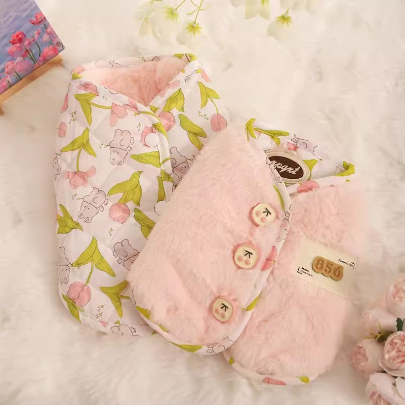 Ropa de gato invierno mascota paño muñeca gato gatito chaleco Otoño e Invierno gatito otoño cálido chaleco anti-pelusa